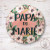 Badge Fleuri Papa du Marié