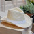 Chapeau Panama avec bandeau Blanc cousu