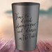 Gobelets personnalisés "Time to Drink Champagne" Argentés, coloris d'impression Noir