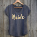 T-shirt Bride Gris FOncé et doré