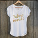 T-shirt Future Mariée Blanc avec écriture dorée