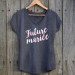 T-shirt Future Mariée Gris avec écriture Rose Pastel