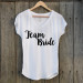 T-shirt Team Bride Blanc et noir