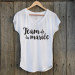 T-shirt Team de la Mariée Blanc